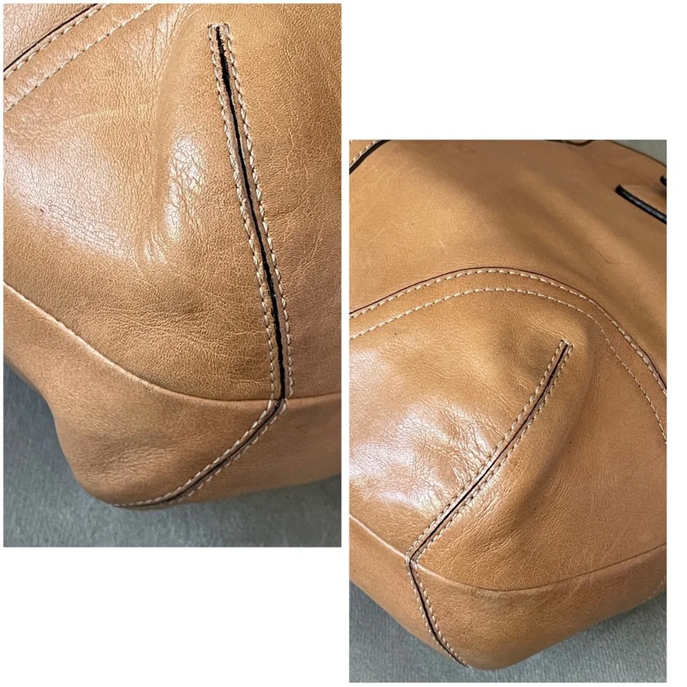 ❌SOLD❌Vintage Coach Leather Tan/Camel Color Shoulder/ Handbag - Picture 14 of 17